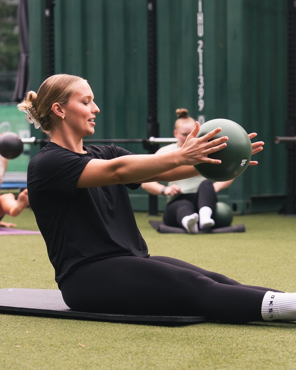 Meaghan Harris coaching Pilates